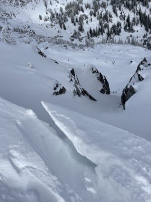 Dec 9, 2021: Sensitive newly formed wind slabs
PC: Brian Peters