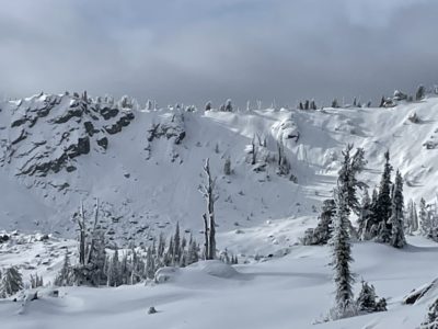 Dec 9, 2021: Old Avalanches from early December warmup.
PC: Brian Peters