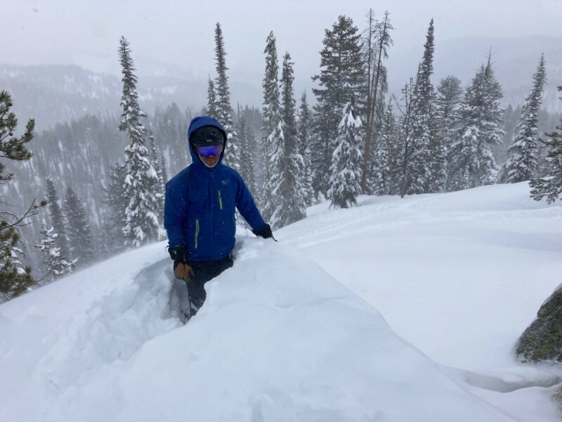 Ridgetop drifts were waist deep