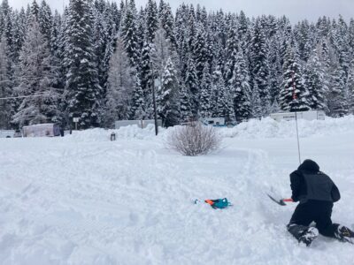 Dec 31, 2022: Shoutout to those snowmobilers that practiced their avalanche rescue skills at the Donnelly Fun Run.