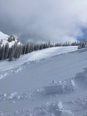 Feb 6, 2023: Snowmobile-triggered avalanche near Council Mtn Monday (02/06). HS-AMu-R3-D2-7340'-N/NE. This avalanche ran on a layer buried surface hoar, ranged in depth from 40-110 cm (16-44