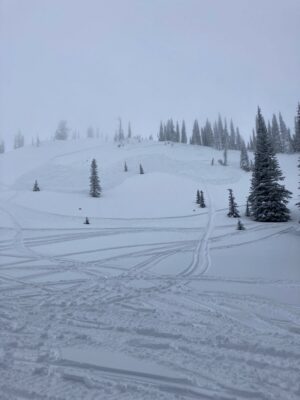 Feb 6, 2023: Snowmobile-triggered avalanche Monday (02/06). SS-AMu-R2-D1-7500'-N/NE