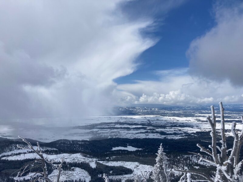 This photo highlights the day's weather